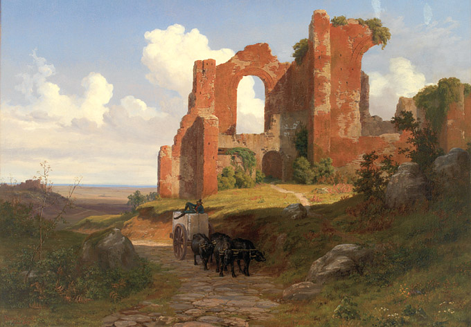 Thorald Læssøe,Thermes de Caracalla (1845)
